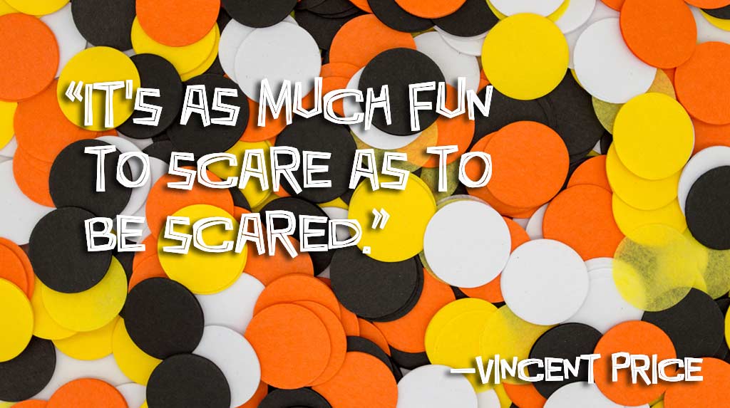 Orange, black, yellow, white circles with quote overlaid