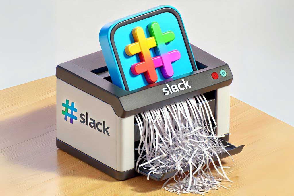 slack deletes messages