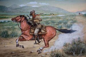 Pony Express Rider, William Henry Jackson, watercolor, 54.59