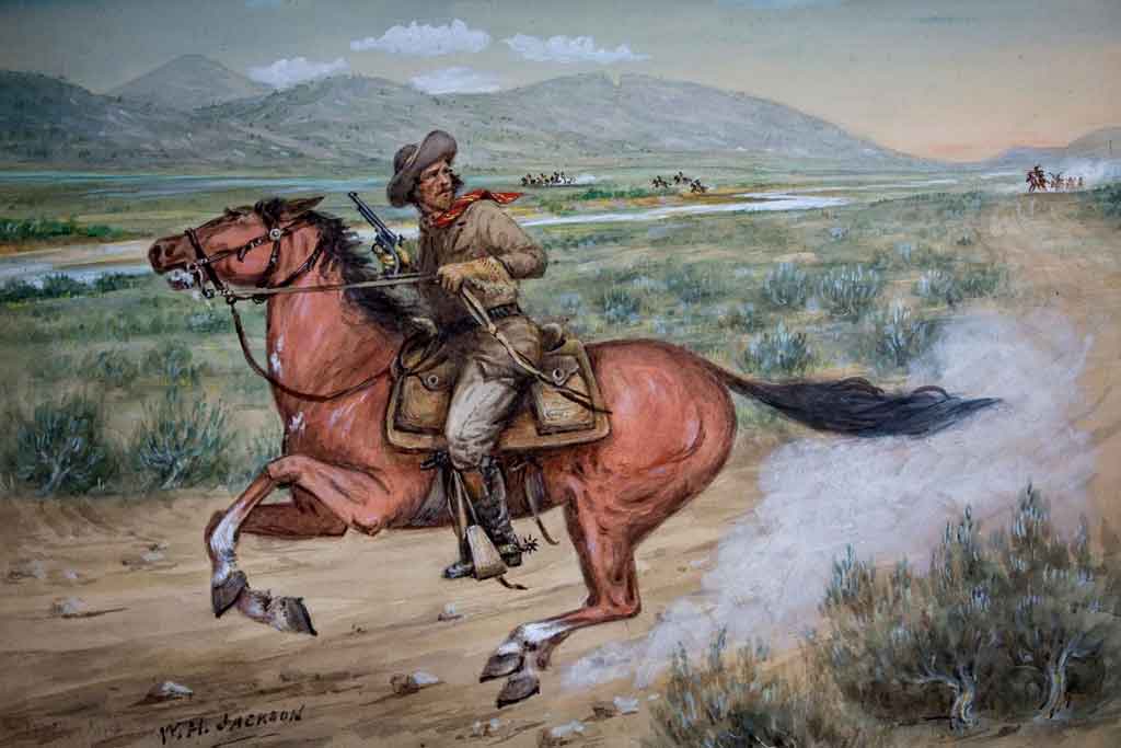 Pony Express Rider, William Henry Jackson, watercolor, 54.59